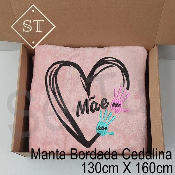 Manta de manos de corazón